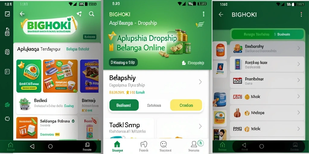 Antarmuka BIGHOKI yang modern dan fungsional untuk Dropship.