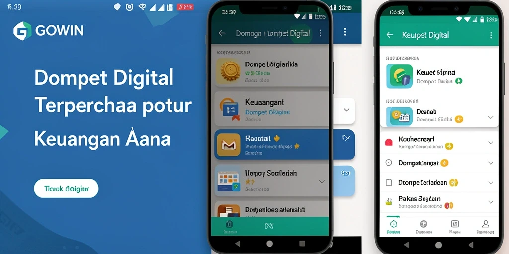 Tampilan antarmuka pengguna GOWIN yang intuitif dan menarik.