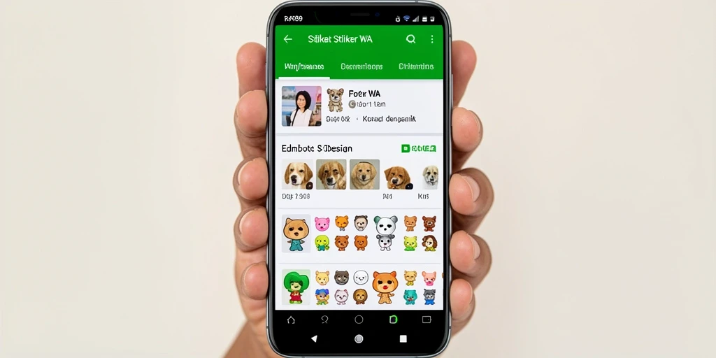 Antarmuka user friendly RAP89 saat membuat stiker untuk WhatsApp.