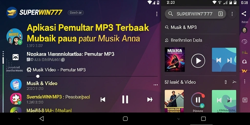 Antarmuka pengguna SUPERWIN777 yang sederhana dan fungsional.