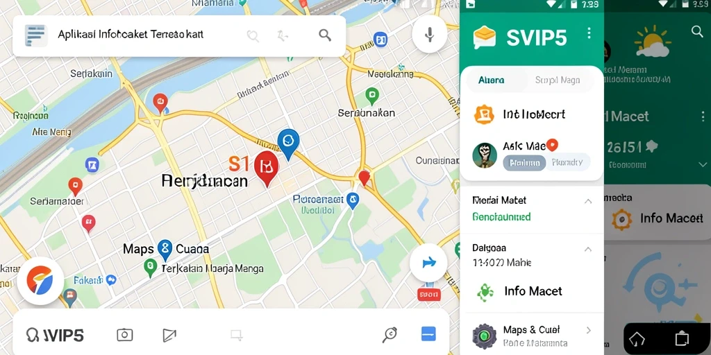 Tampilan antarmuka aplikasi Info Macet SVIP5 yang user-friendly.